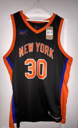 New York Knicks Julius Randle #30 Nike Black Swingman Jersey