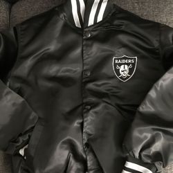 Kids New NFL Football Raiders Jacket Sz. Small and Medium. Great for cold season. Must sell, Price Is Firm! 