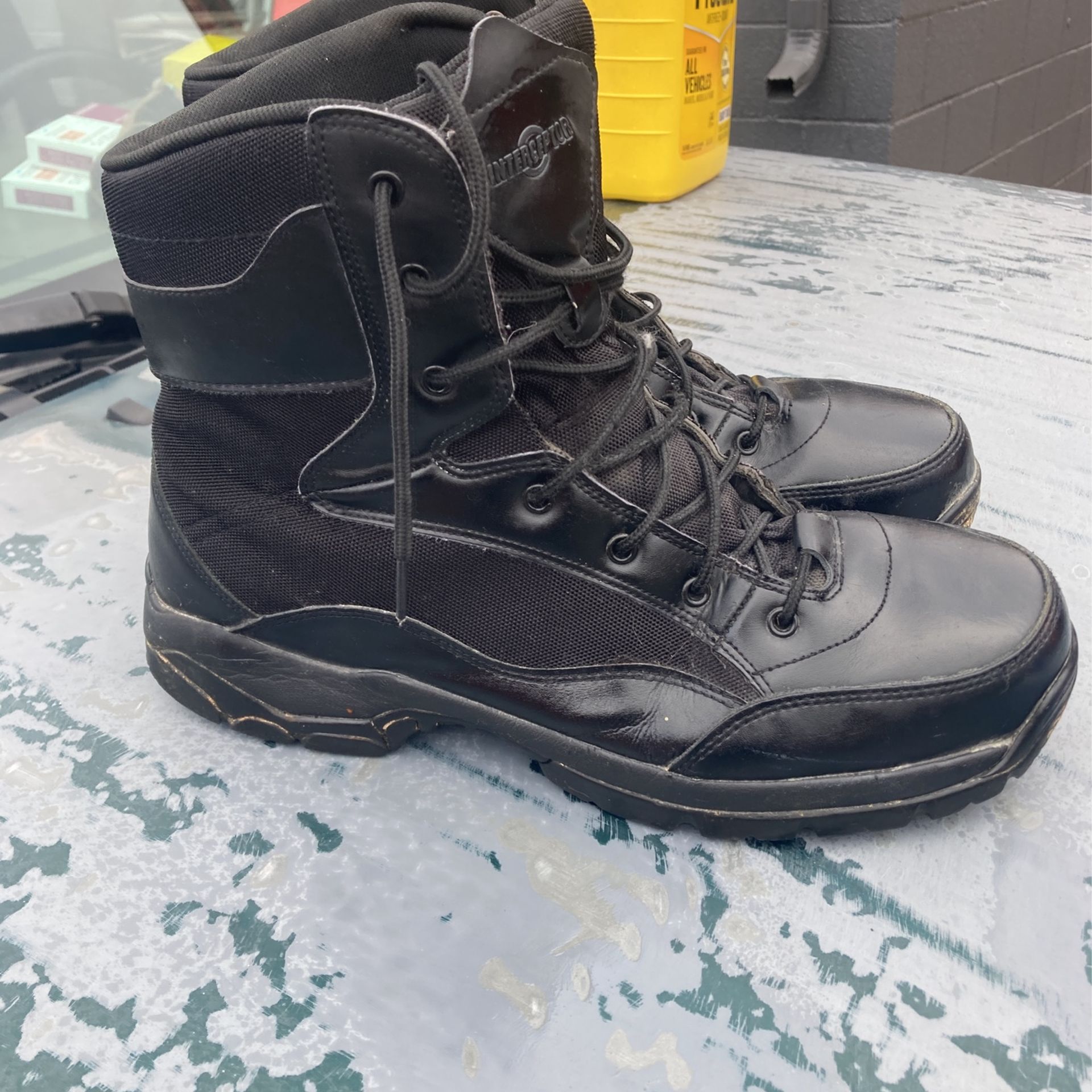 Pair Of Interceptor Boots (size14)