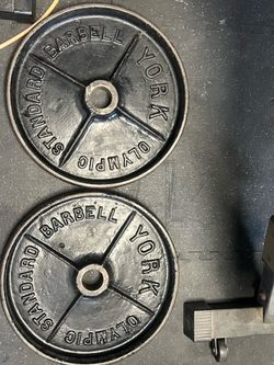 York deep dish 45lb plates