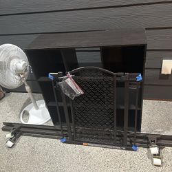 Book case, Fan, Dog gate, Bed frame