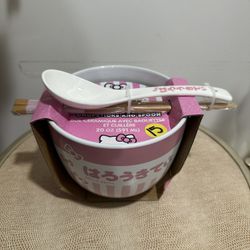 Hello Kitty Noodle Bowl (Chopsticks & Spoon)
