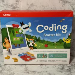 Osmo Coding Starter Kit for iPad Factory Sealed Kids Ages 5-10. 3 Learning Game
