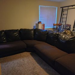 Leather Sectional
