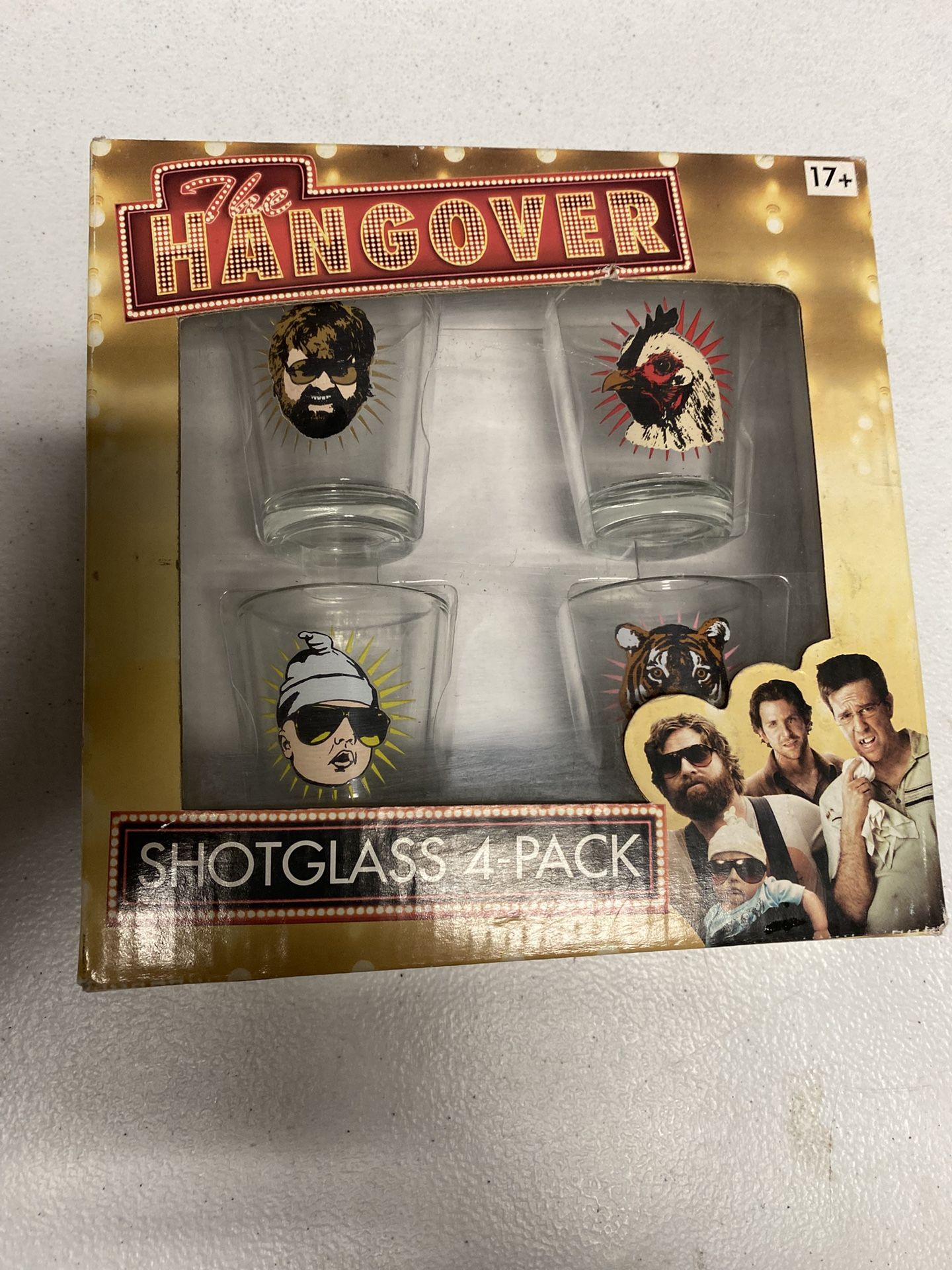 The Hangover Shot glass 4-Pack - New