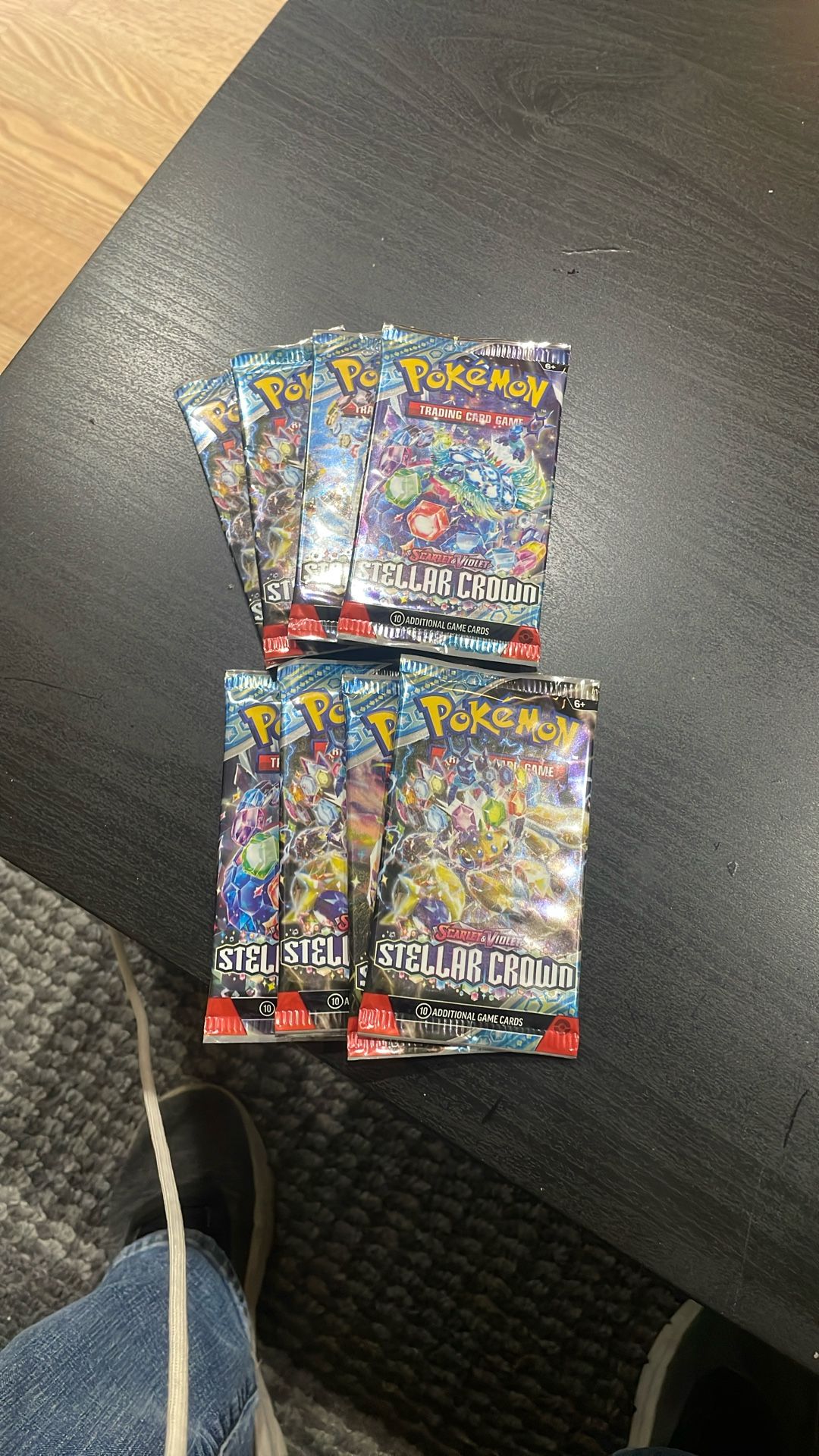 Pokémon Stellar Crown Set Of 8 Sealed Packs