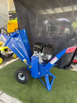 14 hp BlueBird Wood Chipper Patented Twin Blade Drum System Engine Dewal 420cc CH400H