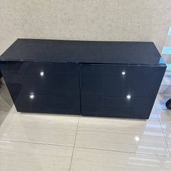 Dark Blue Laquered Closet Organizer 