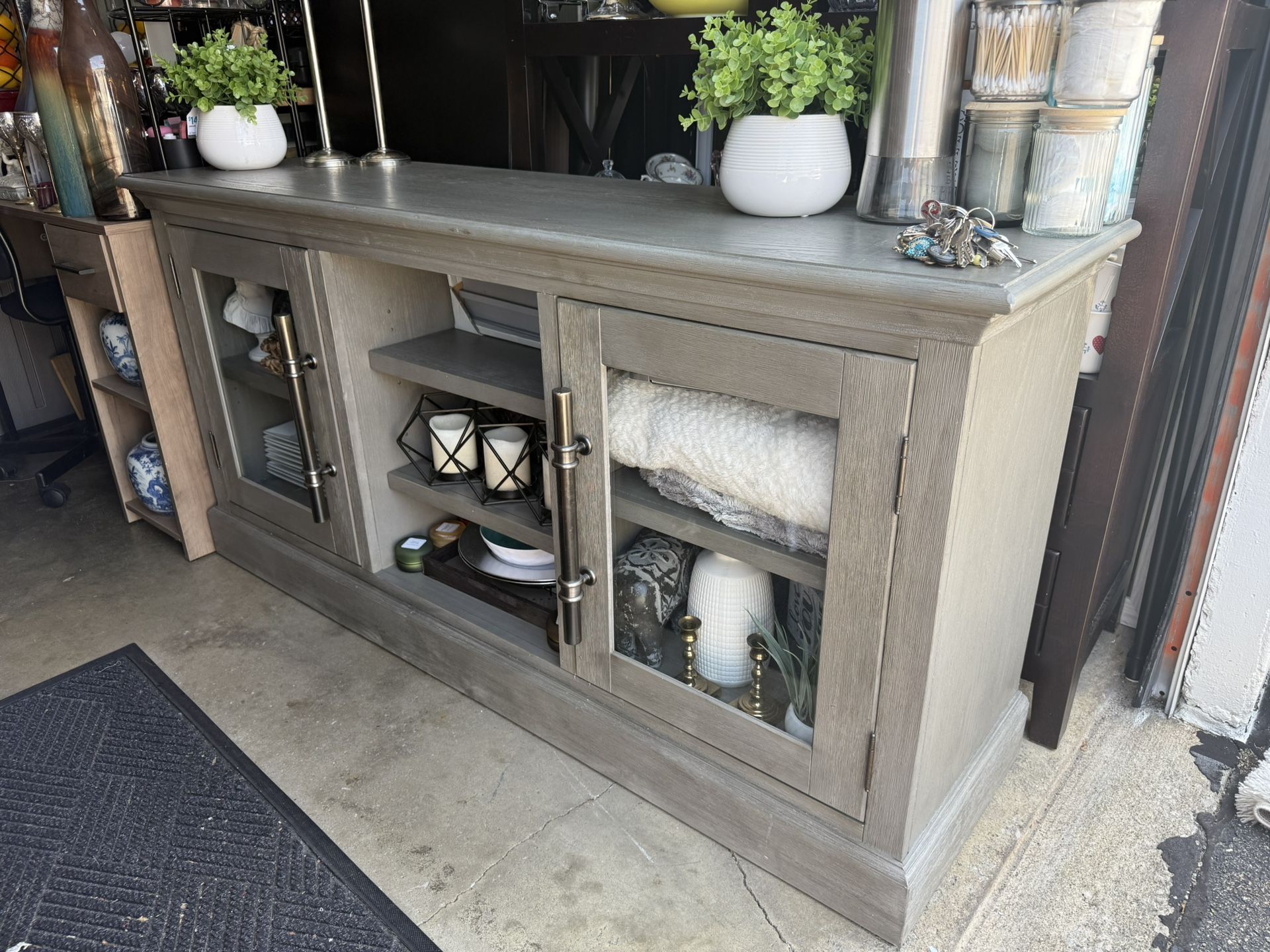 Wood Large 65” Long Tv Stand