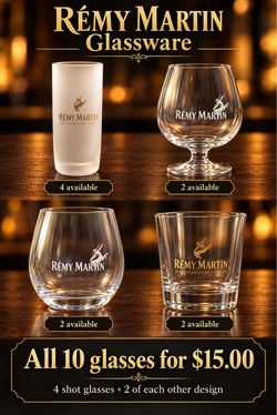 Rémy Martin Glassware Set of 10