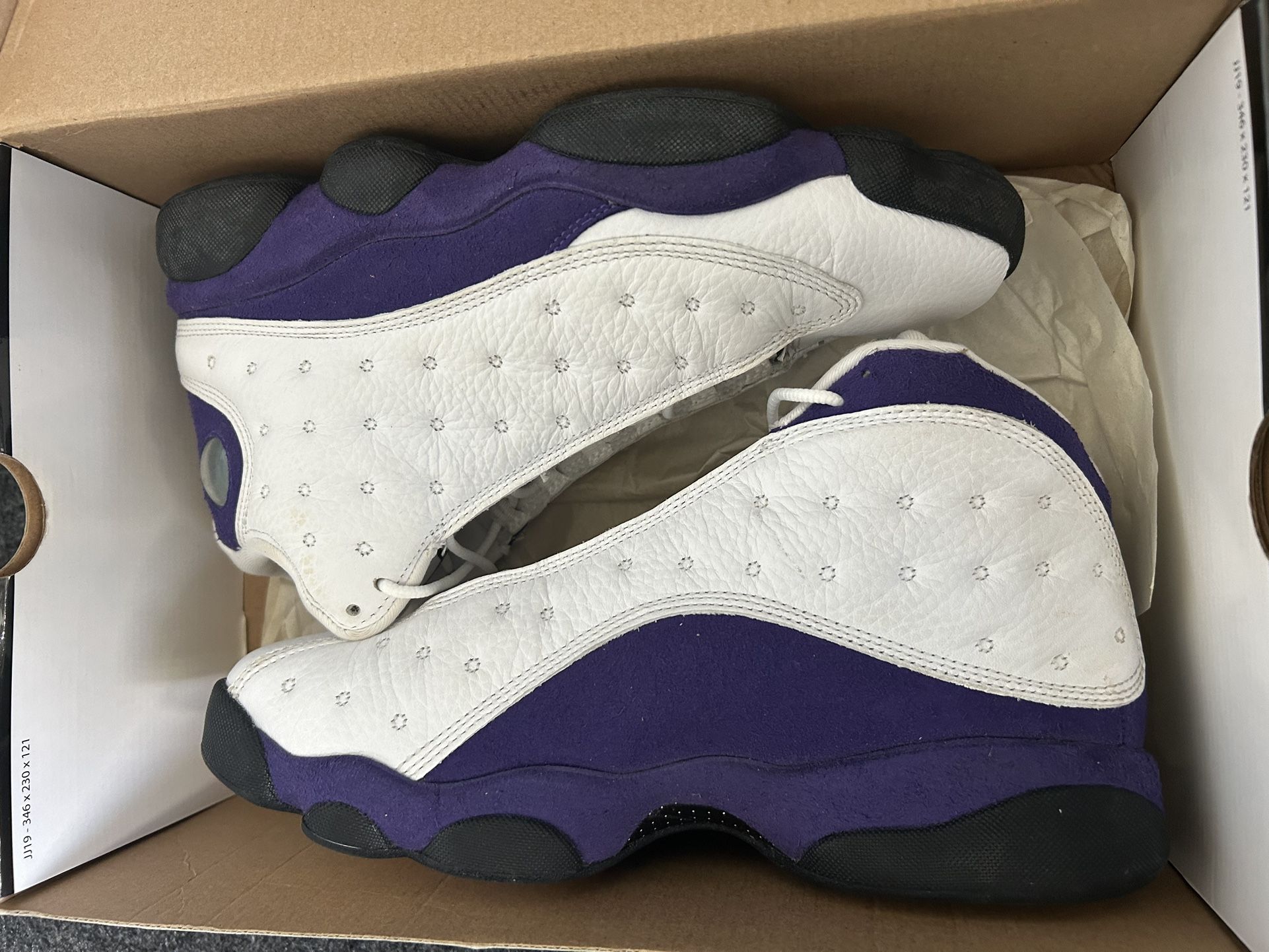 Air Jordan 13 White/court Purple Nike Sneakers