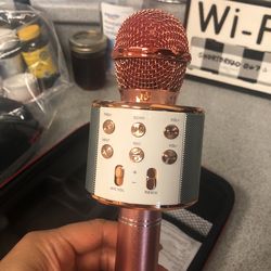 Karaoke Rose Gold Microphone 