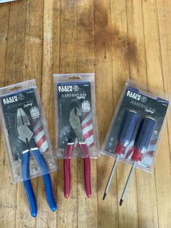 Klein tools American legacy tool set lineman, diagonal cutters, screw driver set