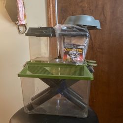 Reptile Holding Tanks And Water Bowl
