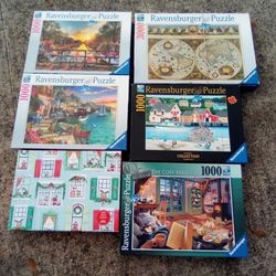Lot Of 8 Jigsaw Puzzles 30.00