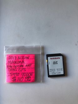 Nissan Maxima SD card