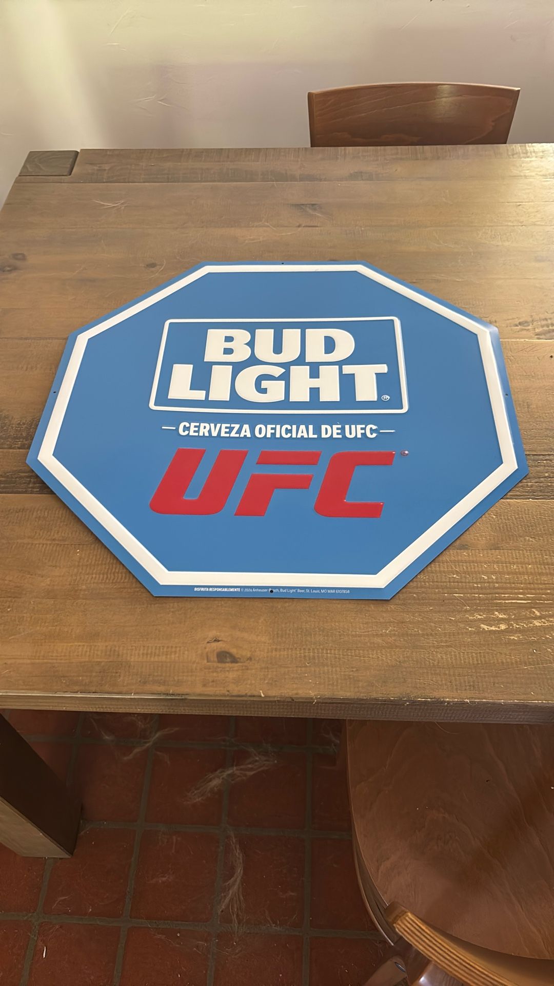 UFC Bud Light Metal/Tin Beer Sign (NEW)