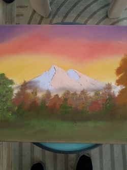 Hand painted wall art