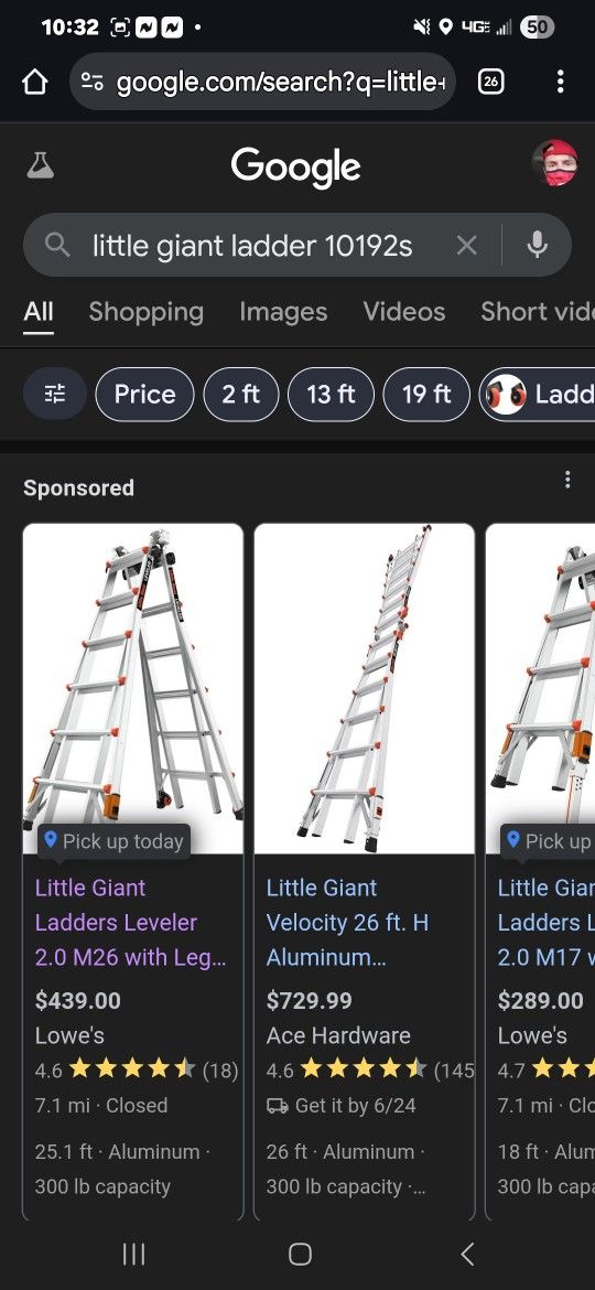 little giant m26 leveling ladder