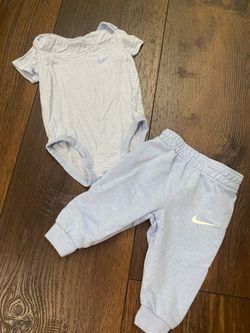 Boys blue sweat pants and shirt size 3 months by Nike #2