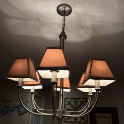 Chandelier - Chrome Chandelier- 5 Light Candelier - 37x24”