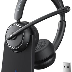 Wireless Headset, Bluetooth 5.2 Headset (AI Noise Cancelling)