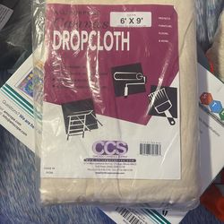 All Purpose Canvas Drop Cloth by CCS CHICAGO CANVAS & SUPPLY- Cotton Canvas Cover for Floor & Furniture Protection - Washable & Reusable Duck Dropclot