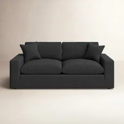 All Modern Asher 82" Deep Lounge Couch (Slate Gray)
