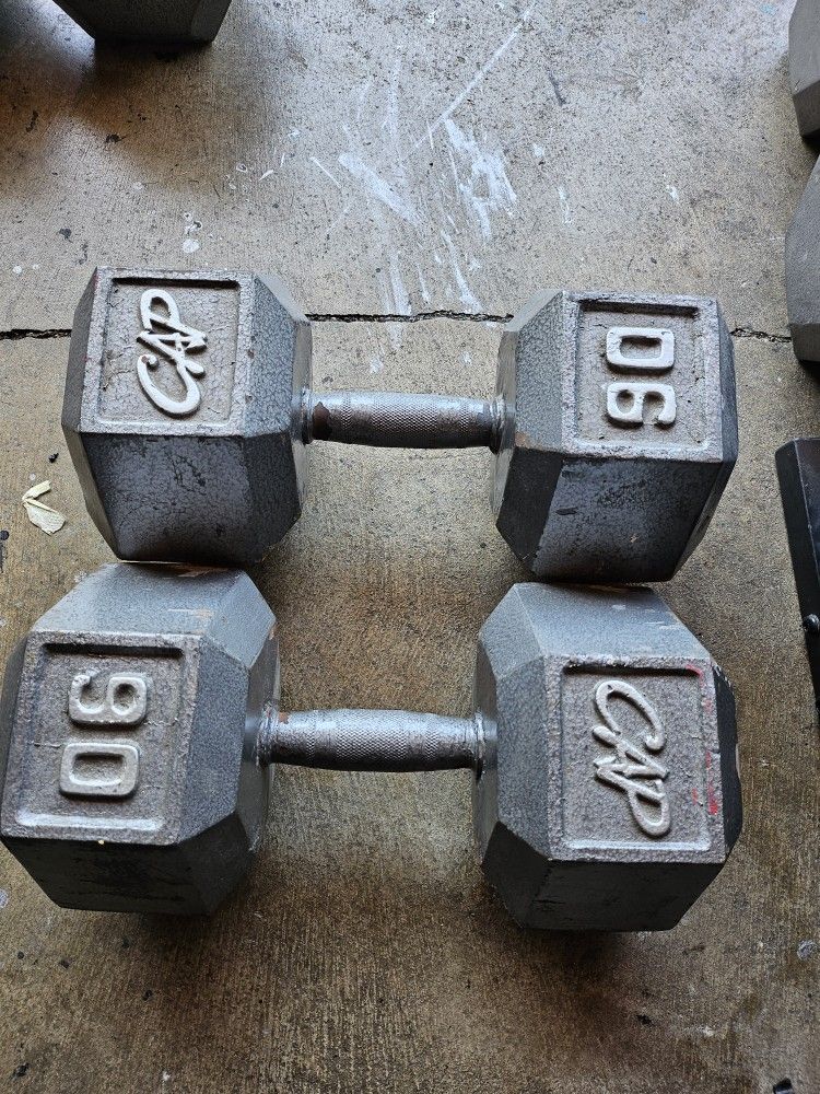 Pair Of Dumbbells 90lbs Each