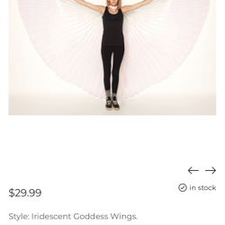Iridescent Or Black Goddess Wings