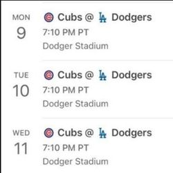 Dodgers Vs Cubs Tickets 