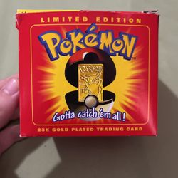 23k Gold Plated Trading Card (Pikachu Limited Edition)