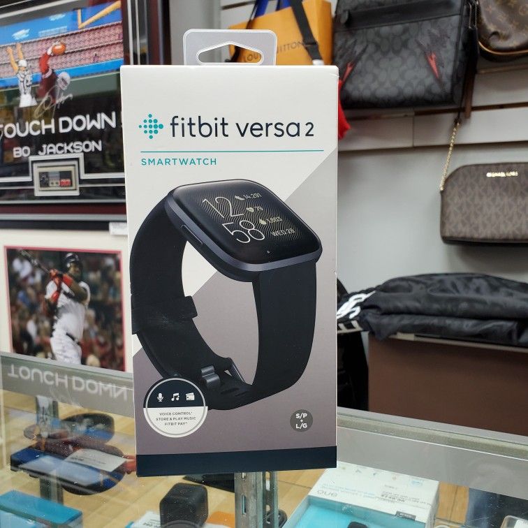 Fitbit Versa 2 Black Carbone Smart Watch 
