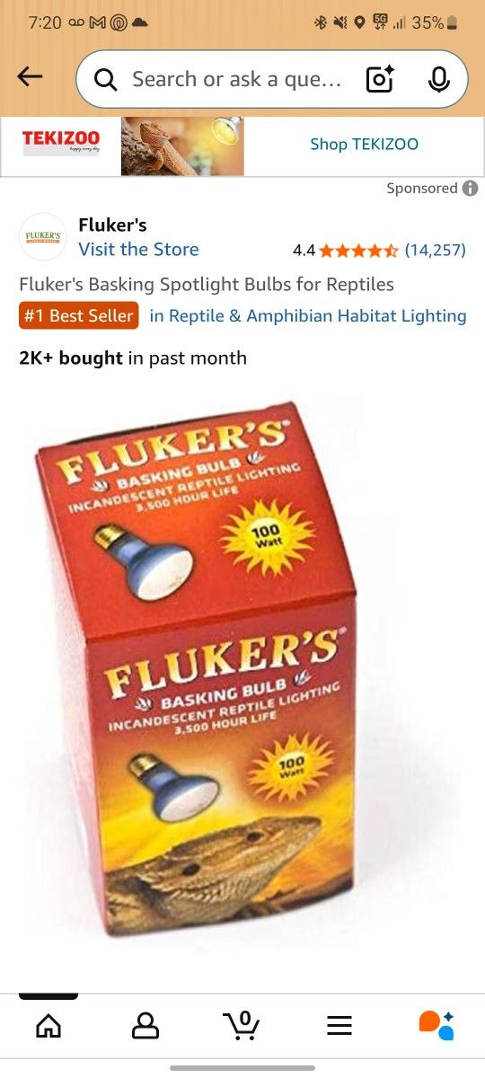 FLUKER'S BASKING Spotlight Bulbs for Reptile