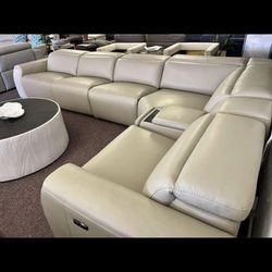 Leather Sectional Sofa 