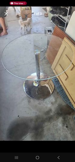 Glass top bar table