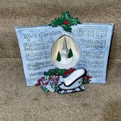 Garry Sharpe designs 80’s Christmas Carols White Christmas Ceramic hand painted