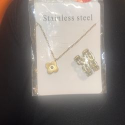 New necklace+ adjustable ring waterproof