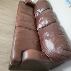 Matching Leather Sofa Set