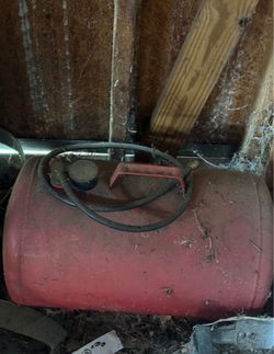 Red Portable Air Tank with Hose