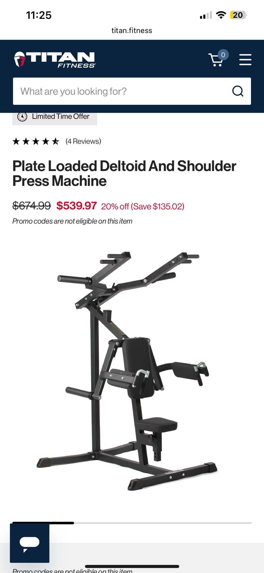 Titan Fitnesss shoulder Press