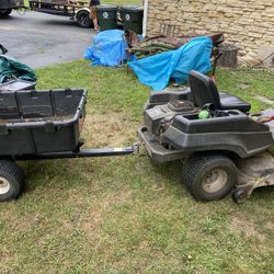 Riding Mower With Attachments 