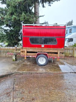 Red Camper And Trailer $2400