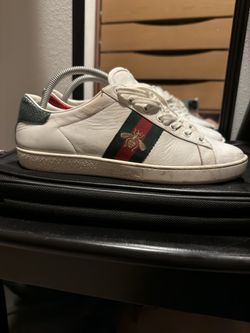 Gucci Ace Sneakers - White Shoes - Leather Dress - Size 39.5 - Size 8-9