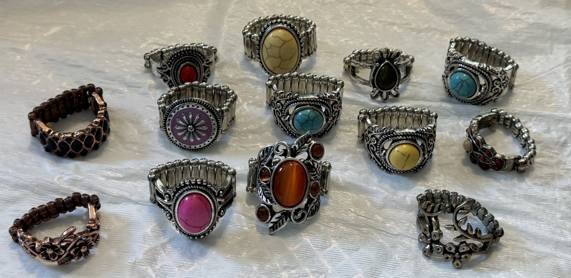 Lot Of 13 Rings