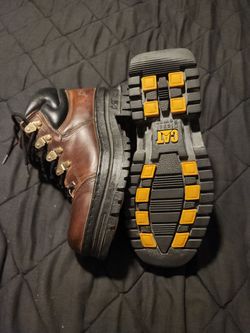 Men's Hiking Boots Leather 9.5 M CAT Diesel Power 90's Chunky Heel  Excellent