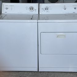 Heavy Duty Kenmore Washer & Electric Dryer (Warranty Included)