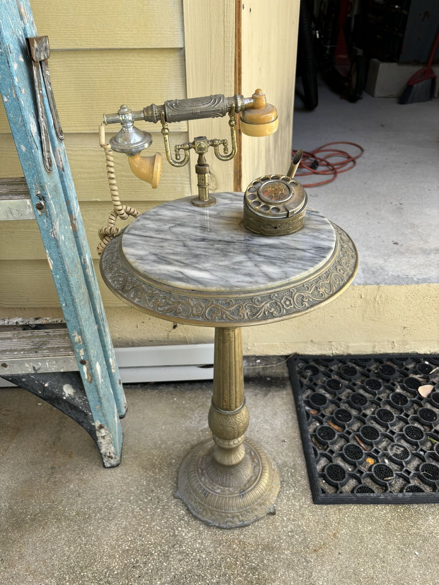 Antique Brass Phone