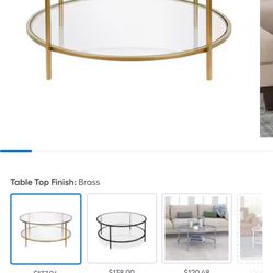 Round Glass Table 