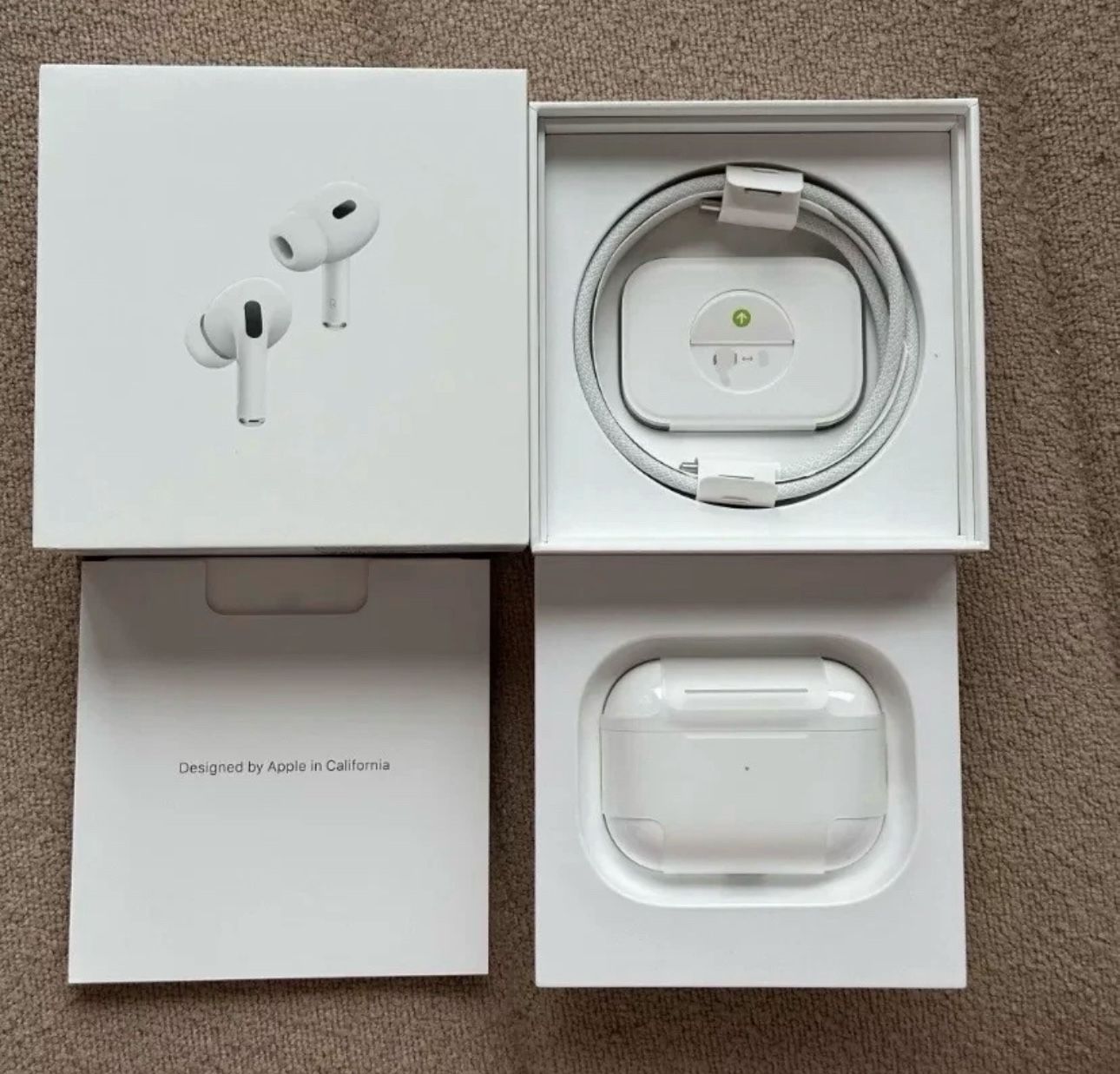 Apple AirPods Pro 2 Generation Wireless Earbuds, Active Noise Cancellation H2 Chip - Excellent